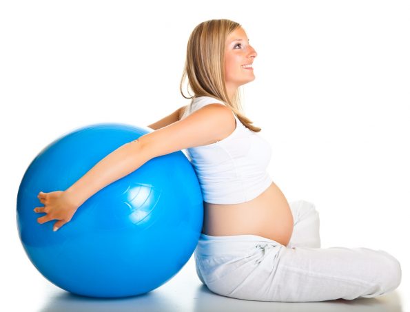 Pregnant,Woman,Excercises,With,Gymnastic,Ball